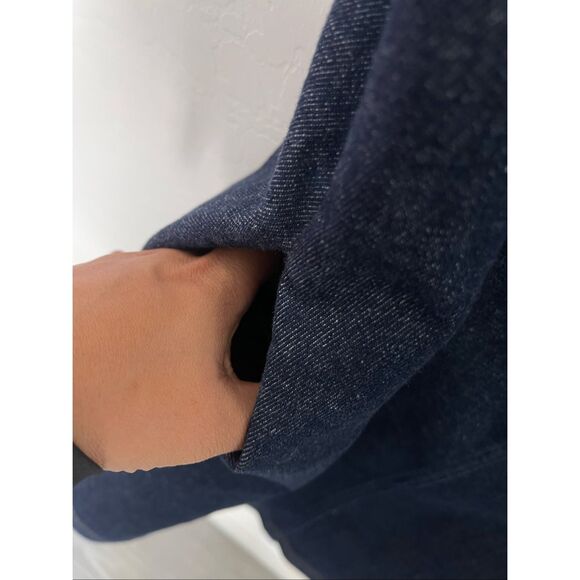 SPANX® Seamed Stretch Denim Sleeveless Shift Dress Size Large NWT - Picture 5 of 8